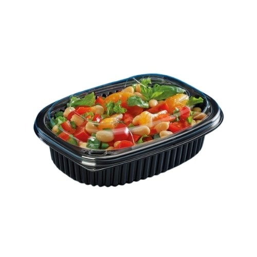 ENVASE NEGRO CON TAPA SEPARADA COOK600N